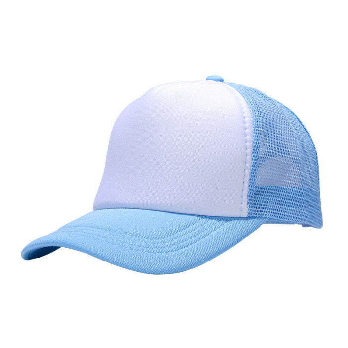China Warehouse 50PCS Sublimation White blank Baseball Cap hats