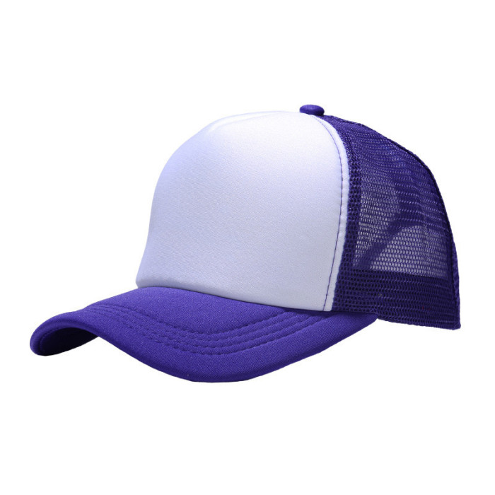 China Warehouse 50PCS Sublimation White blank Baseball Cap hats