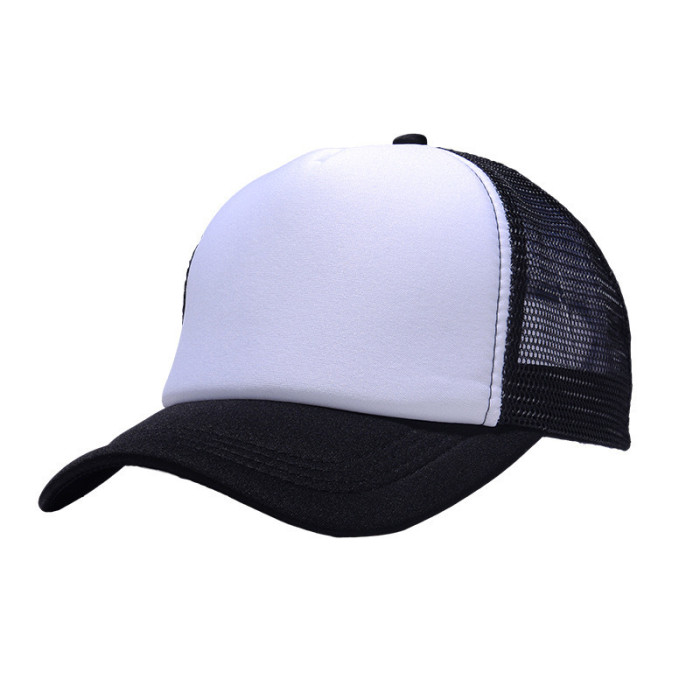 China Warehouse 50PCS Sublimation White blank Baseball Cap hats