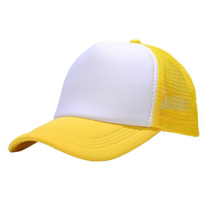 China Warehouse 50PCS Sublimation White blank Baseball Cap hats