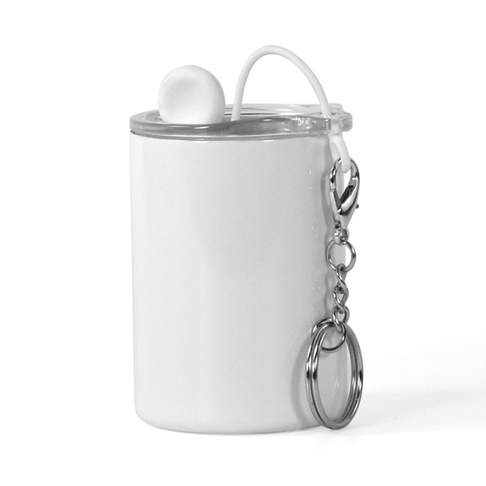 US Warehouse 3oz sublimation straight shot glasses with keychains+metal straw+rubber plug