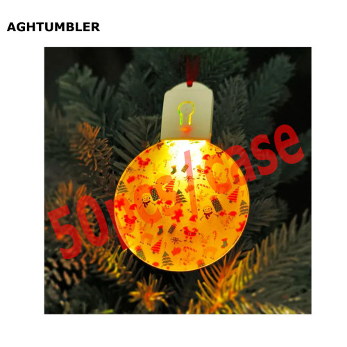 US Warehouse Round Acrylic Sublimation Blanks LED light(Acrylic Plate For Sublimation)