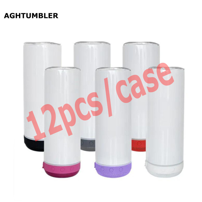 RTS US Warehouse 20oz sublimation straight Speaker tumbler