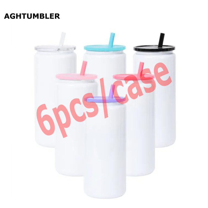 US Warehouse 16oz White Stainless Steel Sublimation Blanks Cup