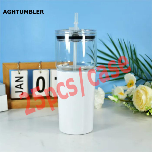 US Warehouse 25oz 2 in 1 sublimation tumbler