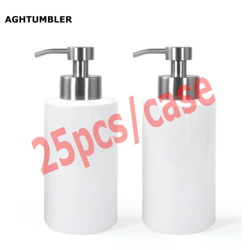 US Warehouse 18oz sublimation Blanks Soap Dispensers