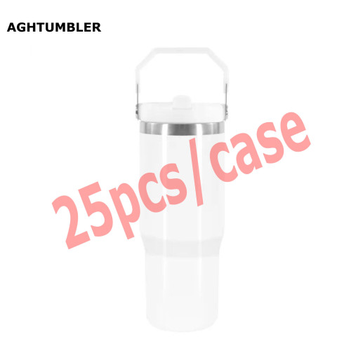 RTS US Warehouse 30oz sublimation tumbler with white lid