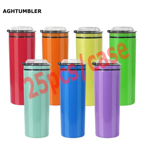 RTS US Warehouse Colored 20oz curve tumbler with snack lid(Not for sublimation)