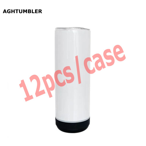 RTS US Warehouse 20oz Sublimation Straight Tumbler with Black Speaker