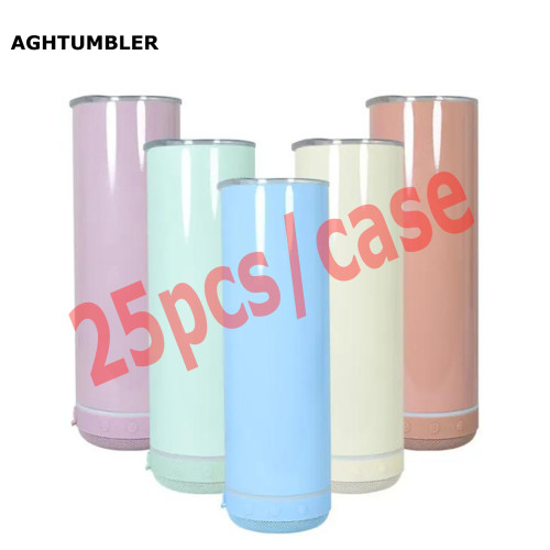 RTS US Warehouse 18oz colorful sublimation straight speaker tumblers