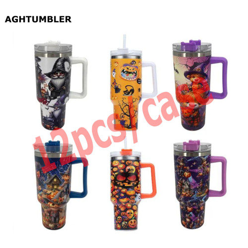 RTS US Warehouse Cartoon 40oz Powder Coated tumbler