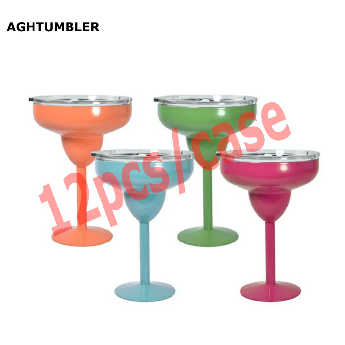 US Warehouse 8oz Stainless Steel Double Wall Vacuum Margarita Cocktail Glasses