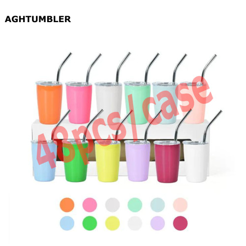 RTS US Warehouse 3oz sublimation mini wine cup,mixed 12 colors