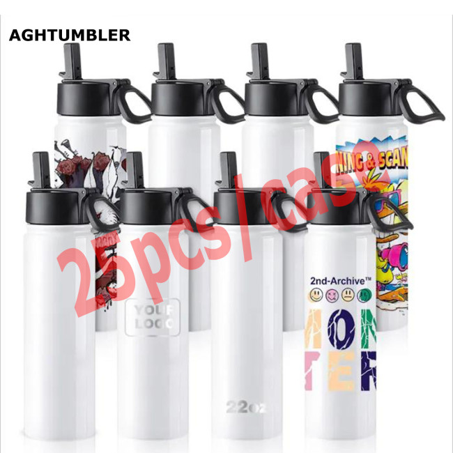 US Warehouse 22oz sublimation sports water bottle