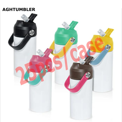 RTS US Warehouse flat bottom 12oz sublimation kids water bottle