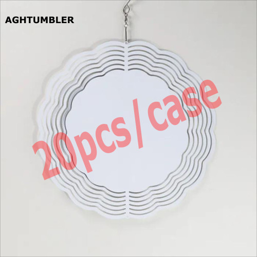 RTS US Warehouse mixed 8 in and 10 in Aluminium sublimation wind spinner