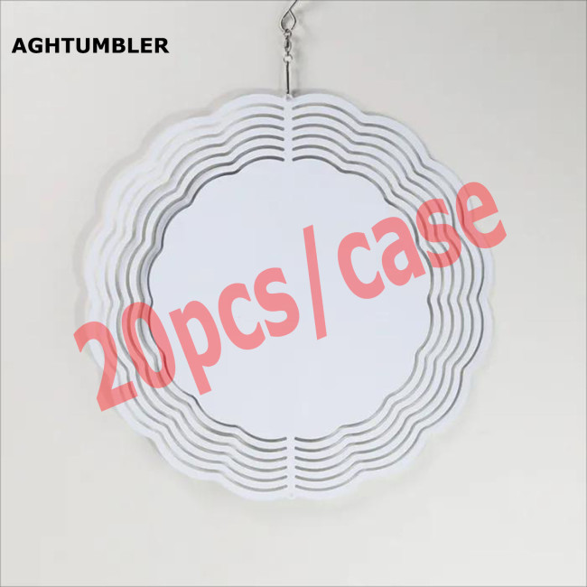 RTS US Warehouse mixed 8 in and 10 in Aluminium sublimation wind spinner