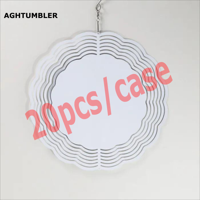 RTS US Warehouse mixed 8 in and 10 in Aluminium sublimation wind spinner