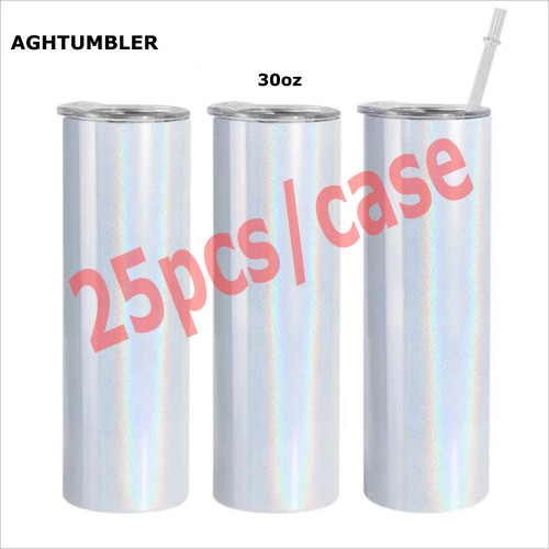 RTS US Warehouse 30oz Holographic/Shimmer Sublimation tumbler