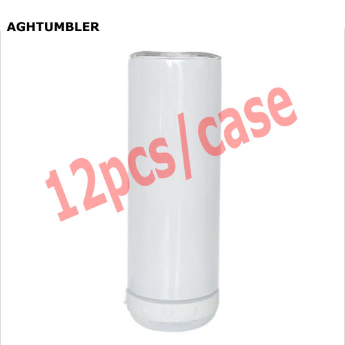 RTS US Warehouse 20oz Sublimation Straight Tumbler with White Speaker