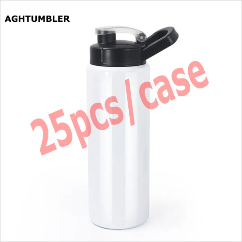US Warehouse 26oz sublimation blanks straight water bottle with new style lid