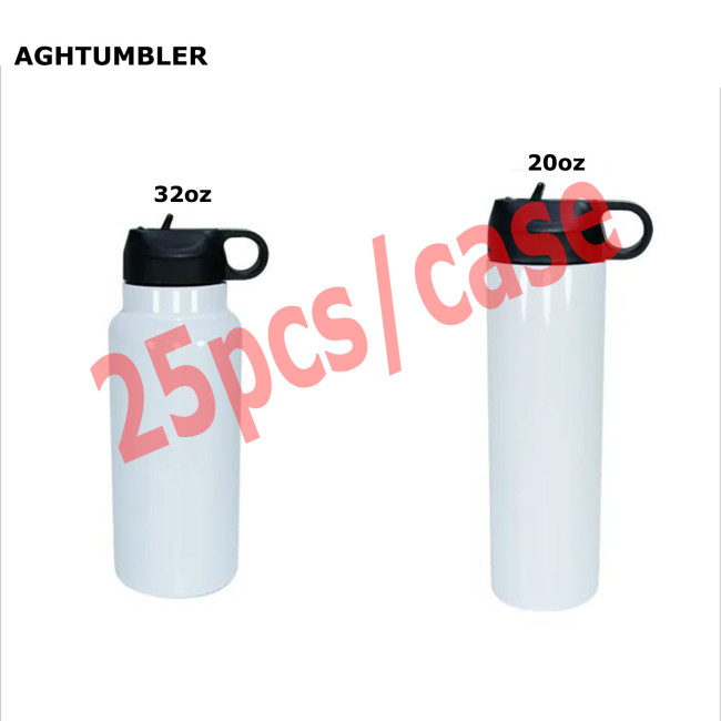 US Warehouse 20oz/32oz sublimation straight sports water bottle