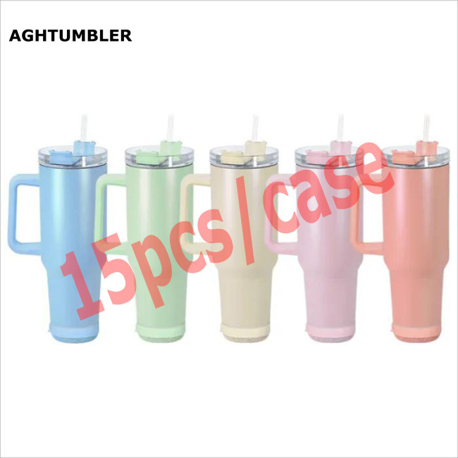 US Warehouse Matte Colored 40OZ sublimation blanks Speaker Tumbler Music Tumbler