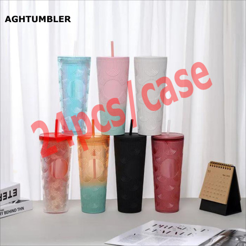 RTS US warehosue BPA Free 24oz Plastic  Double Wall Cup