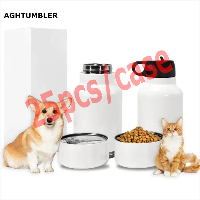 US Warehouse 32oz sublimation Dog/Pet Travel Water Bottle