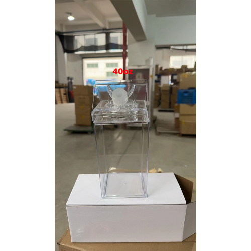 RTS US Warehouse 17oz/40oz milk carton shape bottle