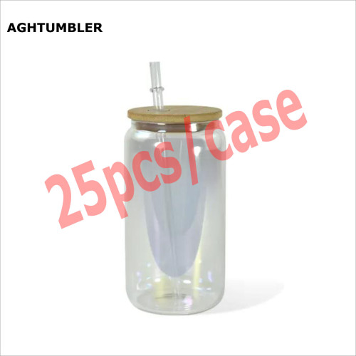 RTS US Warehouse 16oz electroplation sublimation glass Cup