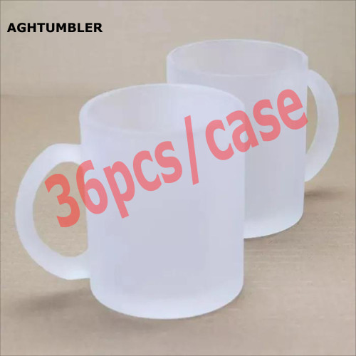 RTS US Warehouse 11oz frosted sublimation glass Mug