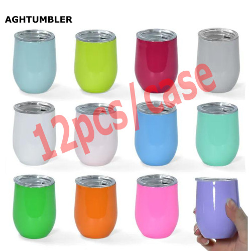 US Warehouse 3oz sublimation mini wine cup,mixed 12 colors
