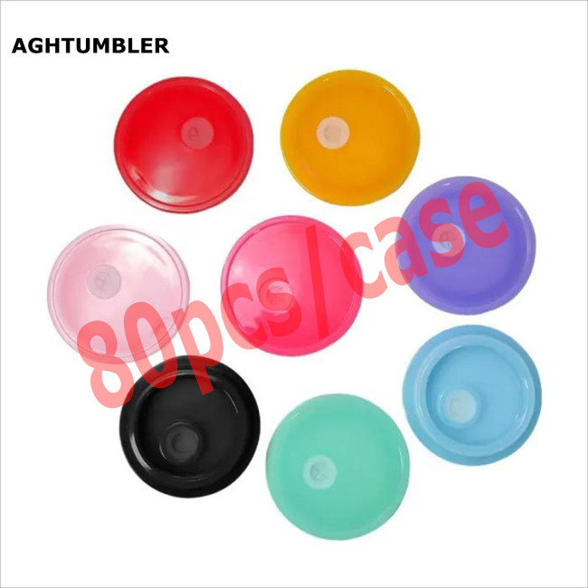 US Warehouse replacement plastic lids for 16oz  glass Cup