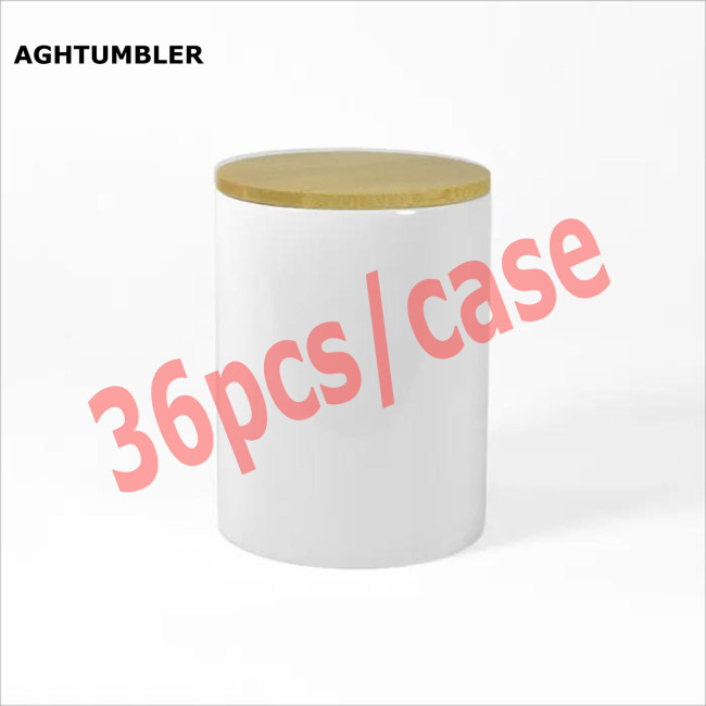 US Warehouse 11oz/15oz sublimation ceramic candle jar