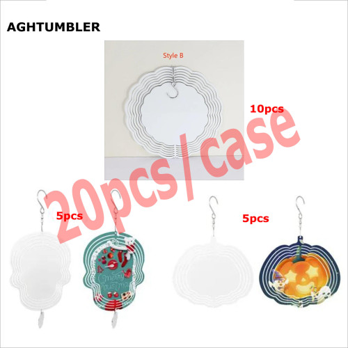 RTS US Warehouse 10 inches Aluminium sublimation wind spinner