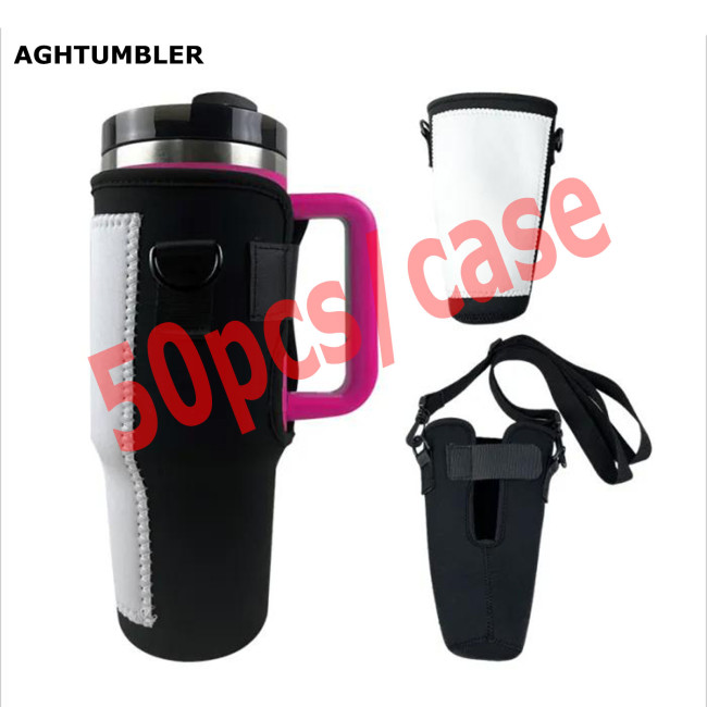 RTS US Warehouse Sublimation Neoprene 40oz tumblers holder bag