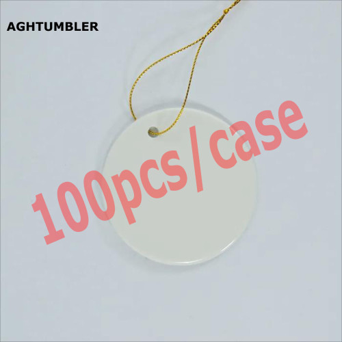 RTS US Warehouse 3 inches sublimation ceramic ornaments