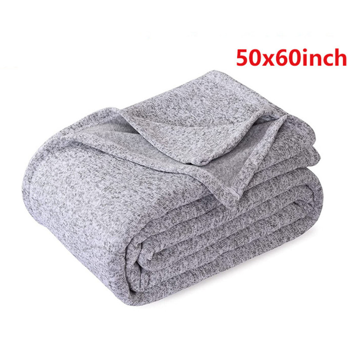 China Warehouse 30pcs 50*60 inches sublimation grey polyester blanket blankets