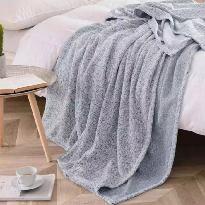 China Warehouse 30pcs 50*60 inches sublimation grey polyester blanket blankets