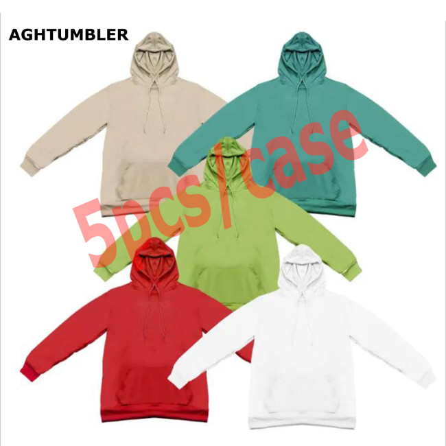 US Warehosue US size Polyster Sublimation Blanks Thin Hoodies