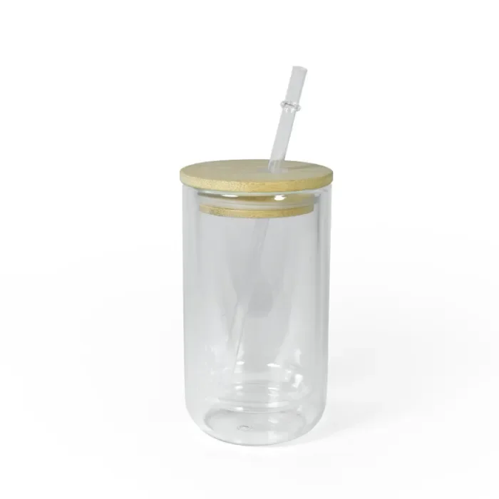 US Warehouse glass 14oz sublimation snow globe Cup(bottom with a hole)