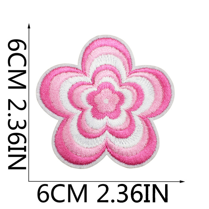 China Warehouse 400pcs Polyester Embroidery Patch for Clothes Bags Caps Valentines Day