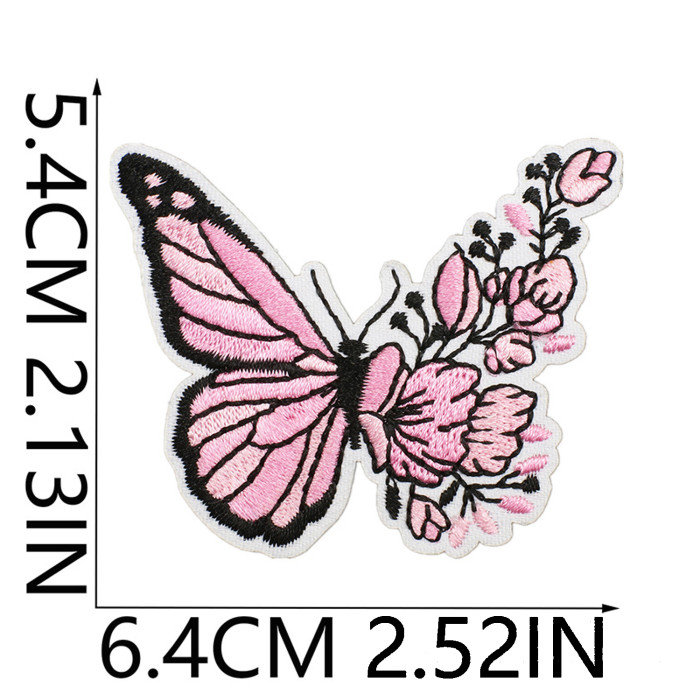 China Warehouse 400pcs Polyester Embroidery Patch for Clothes Bags Caps Valentines Day