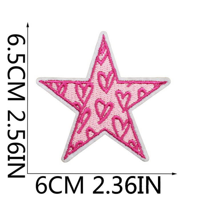 China Warehouse 400pcs Polyester Embroidery Patch for Clothes Bags Caps Valentines Day
