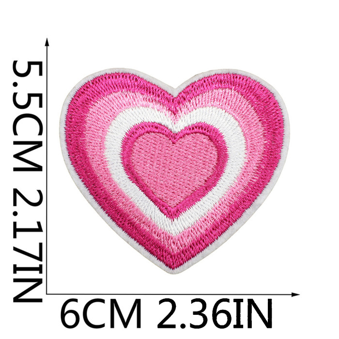China Warehouse 400pcs Polyester Embroidery Patch for Clothes Bags Caps Valentines Day