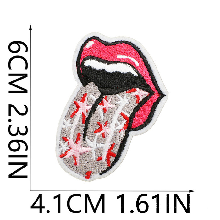 China Warehouse 400pcs Polyester Embroidery Patch for Clothes Bags Caps Valentines Day