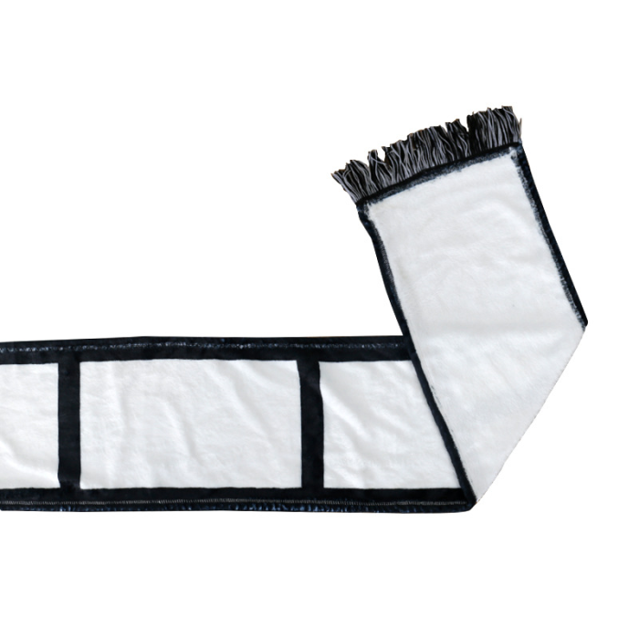 China Warehouse 25pcs 6 panels 7*65 inches Flannel Sublimation Scarf