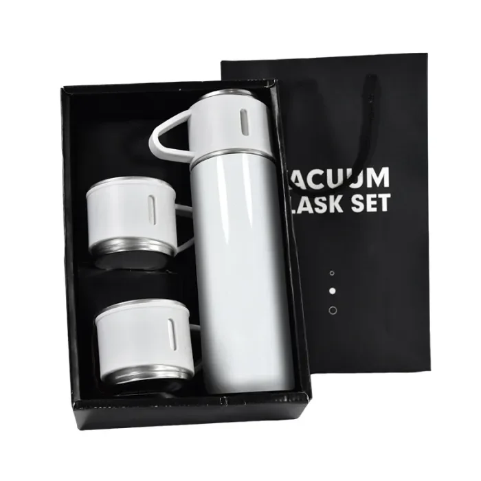 US Warehouse 17oz sublimation Flask Set 1 bottle + 3 lids with handle