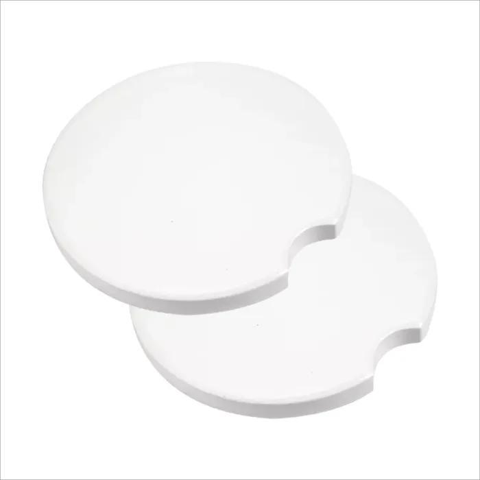 US Warehouse 2.6 inches sublimation ceramic car coaster